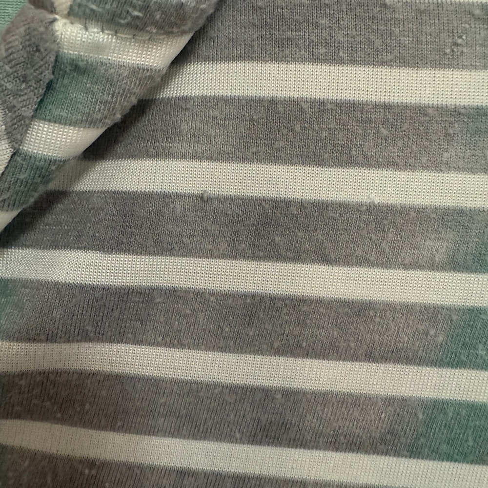 Blue Caribbean Beachwear Striped Hooded Swim Coverup - Picture 4 of 7